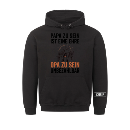 Papa zu sein ist eine Ehre Opa zu sein unbezahlbar - Geschenk für Opa, Opi & Großvater - Personalisiertes Shirt
