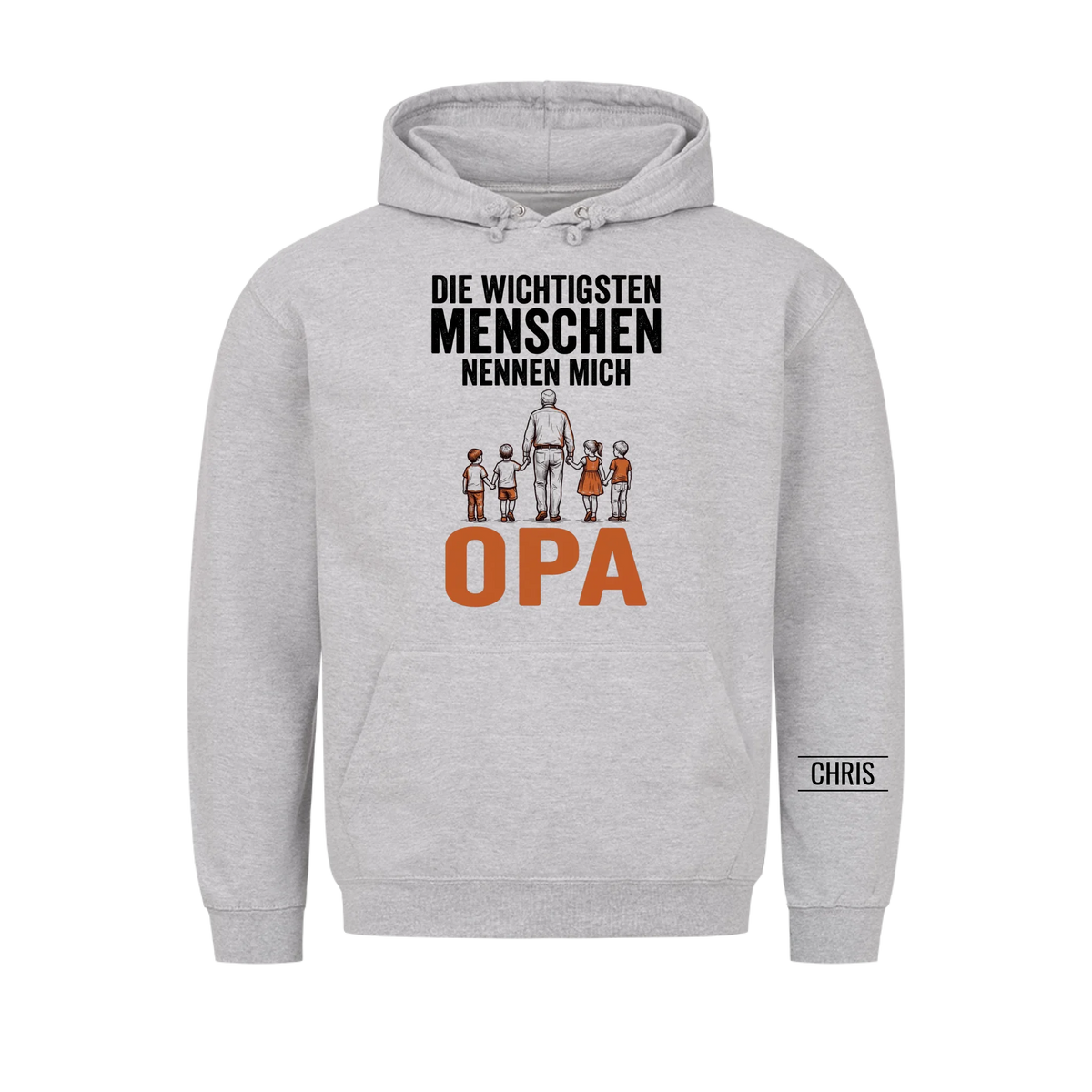 Die wichtigsten Menschen nennen mich Opa - Geschenk für Opa, Opi & Großvater - Personalisiertes Shirt