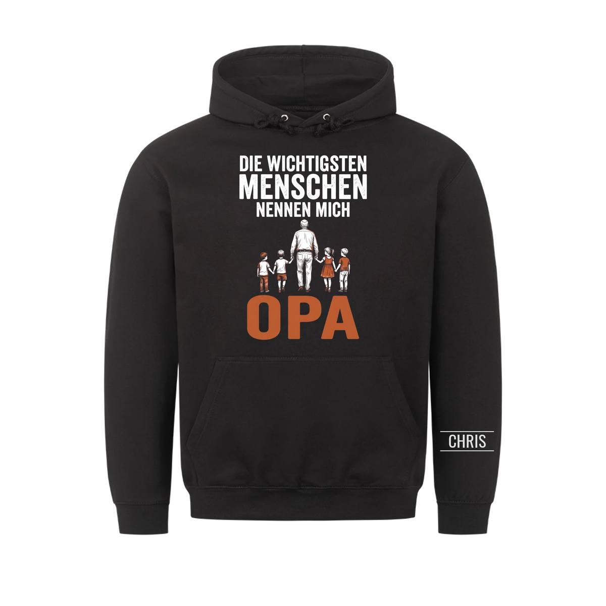 Die wichtigsten Menschen nennen mich Opa - Geschenk für Opa, Opi & Großvater - Personalisiertes Shirt