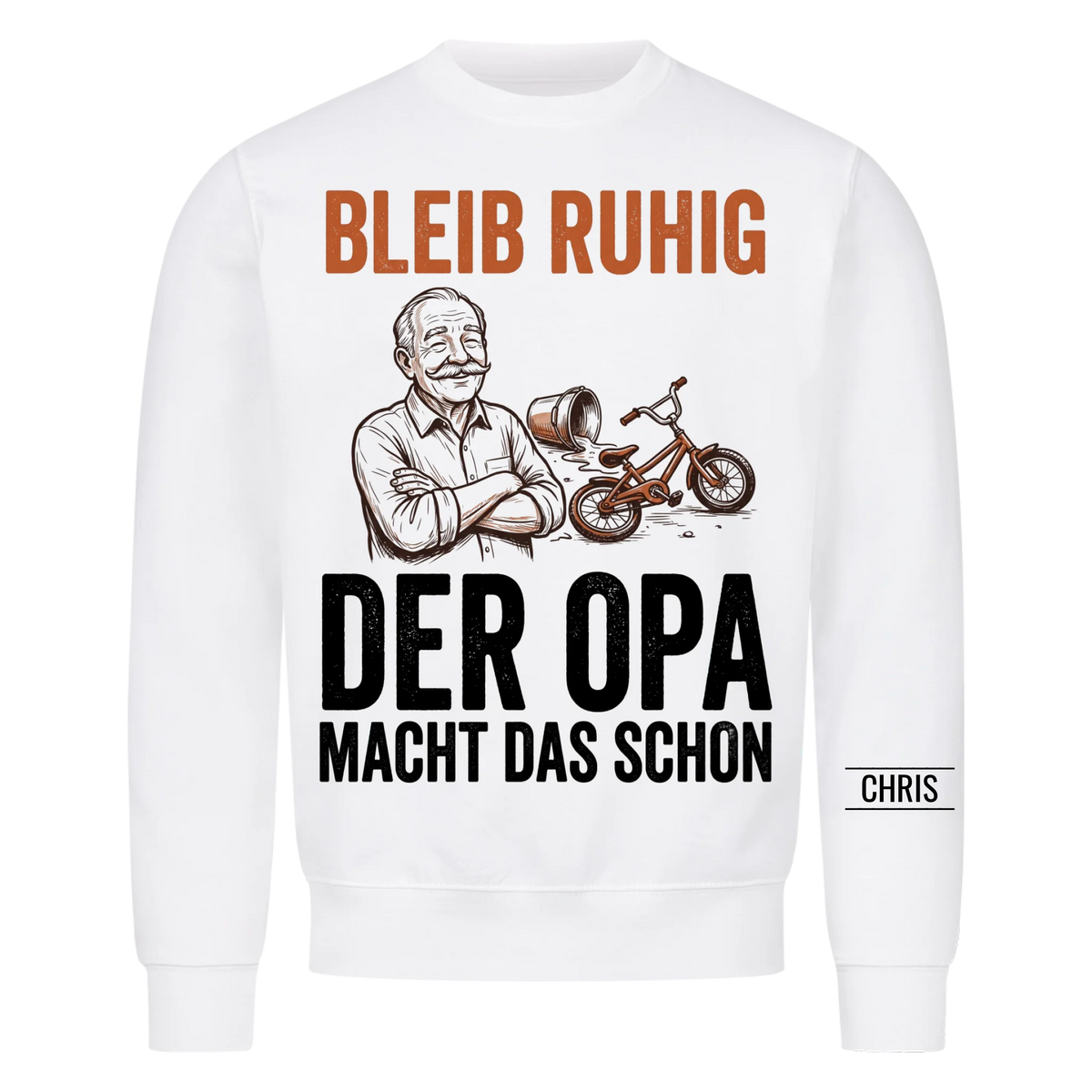 Bleib ruhig Der Opa macht das schon - Lustiges Geschenk für Opa, Opi & Großvater - Personalisiertes Shirt