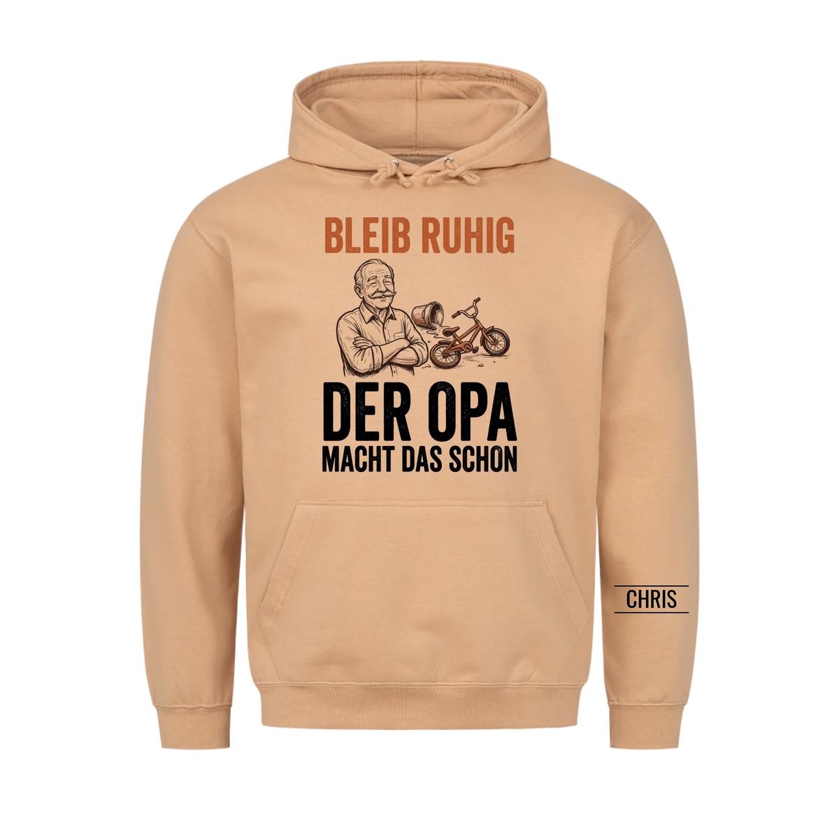 Bleib ruhig Der Opa macht das schon - Lustiges Geschenk für Opa, Opi & Großvater - Personalisiertes Shirt