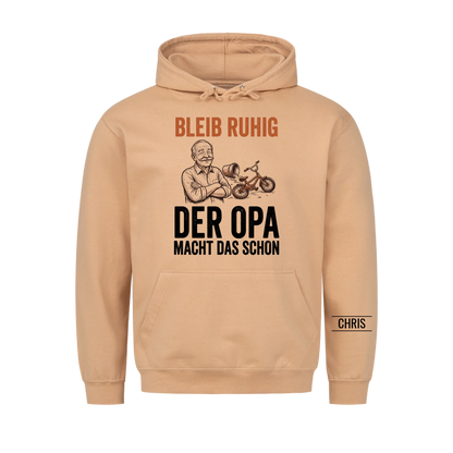 Bleib ruhig Der Opa macht das schon - Lustiges Geschenk für Opa, Opi & Großvater - Personalisiertes Shirt