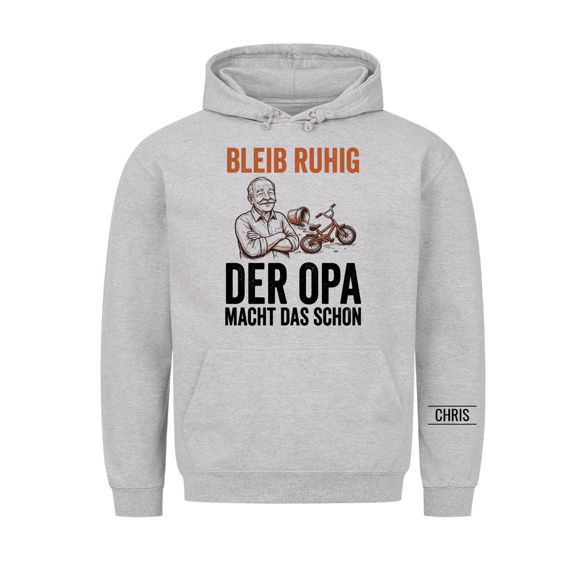 Bleib ruhig Der Opa macht das schon - Lustiges Geschenk für Opa, Opi & Großvater - Personalisiertes Shirt