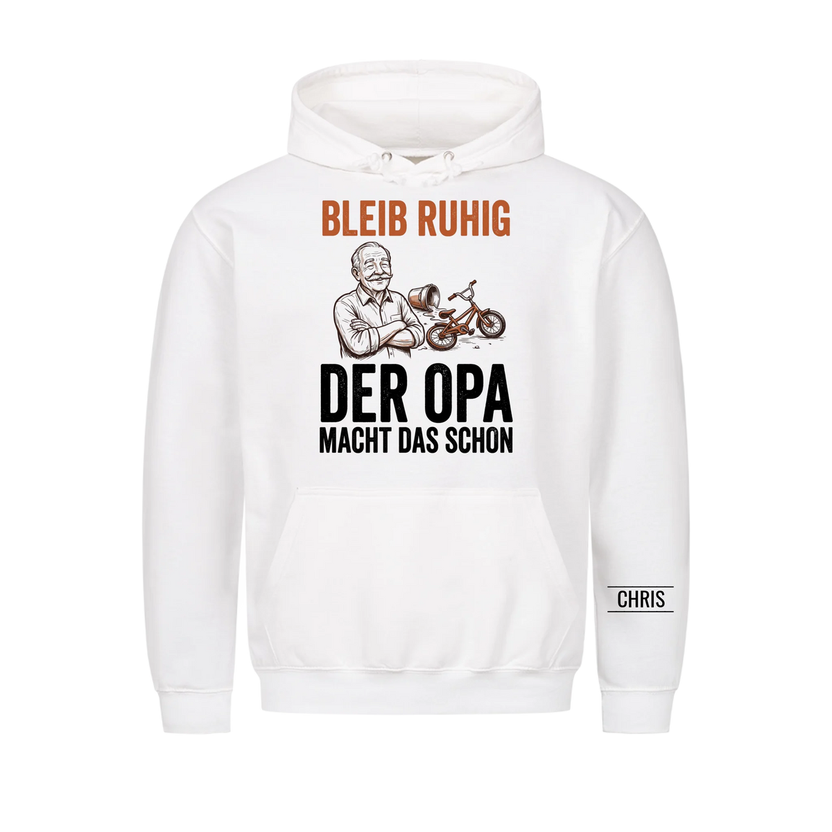 Bleib ruhig Der Opa macht das schon - Lustiges Geschenk für Opa, Opi & Großvater - Personalisiertes Shirt