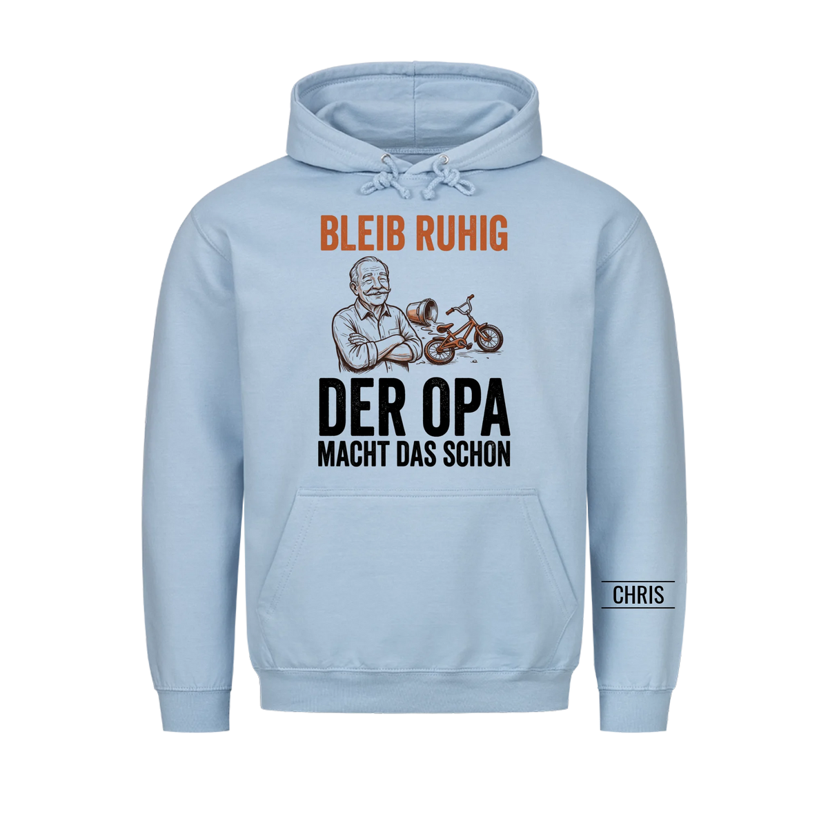 Bleib ruhig Der Opa macht das schon - Lustiges Geschenk für Opa, Opi & Großvater - Personalisiertes Shirt