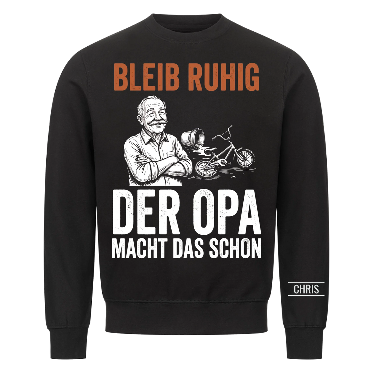 Bleib ruhig Der Opa macht das schon - Lustiges Geschenk für Opa, Opi & Großvater - Personalisiertes Shirt