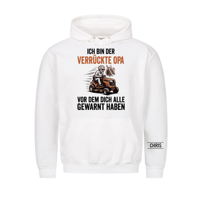 Ich bin der verrückte Opa vor dem dich alle gewarnt haben - Lustiges Geschenk für Opa, Opi & Großvater - Personalisiertes Shirt
