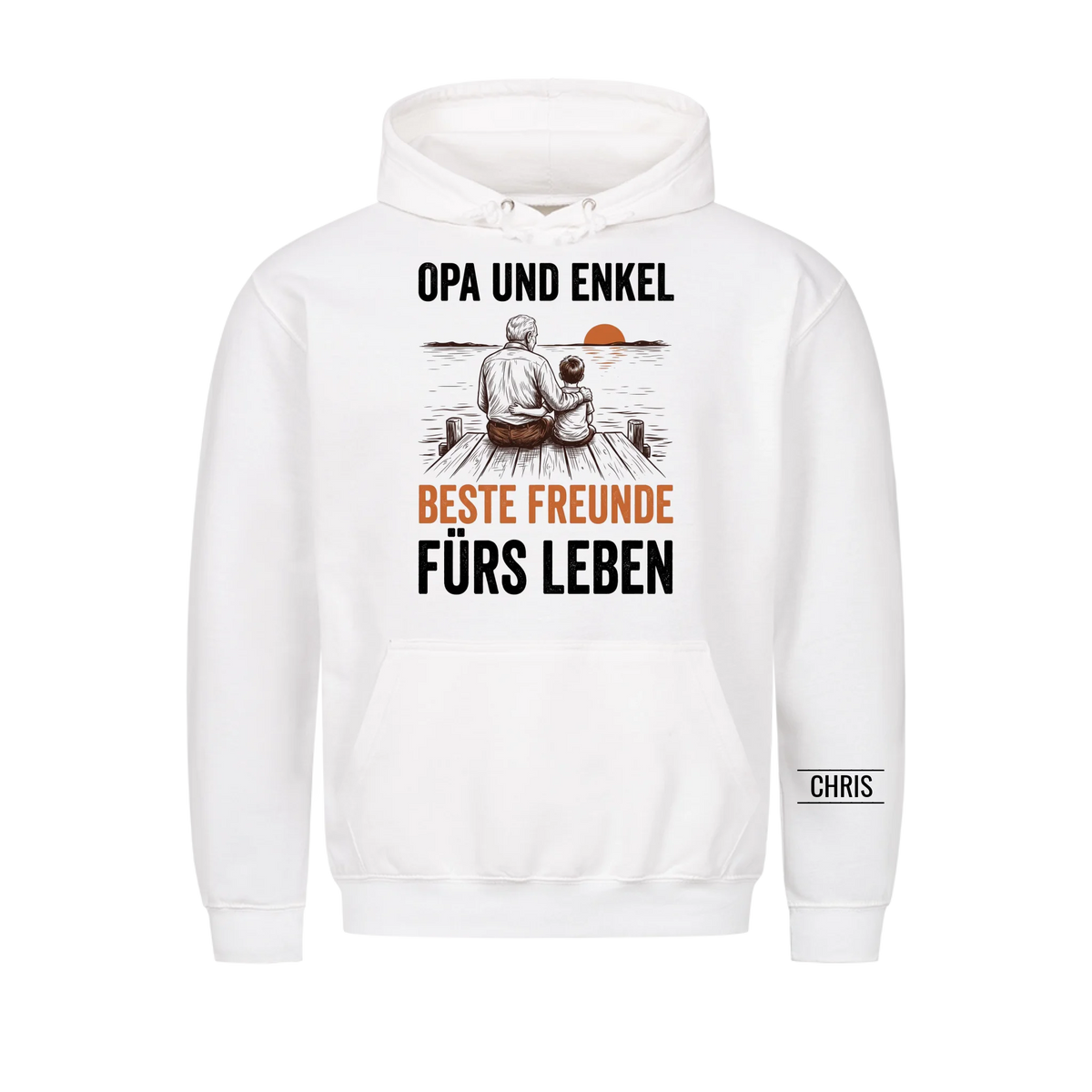 Opa und Enkel Beste Freunde fürs Leben - Geschenk für Opa, Opi & Großvater - Personalisiertes Shirt