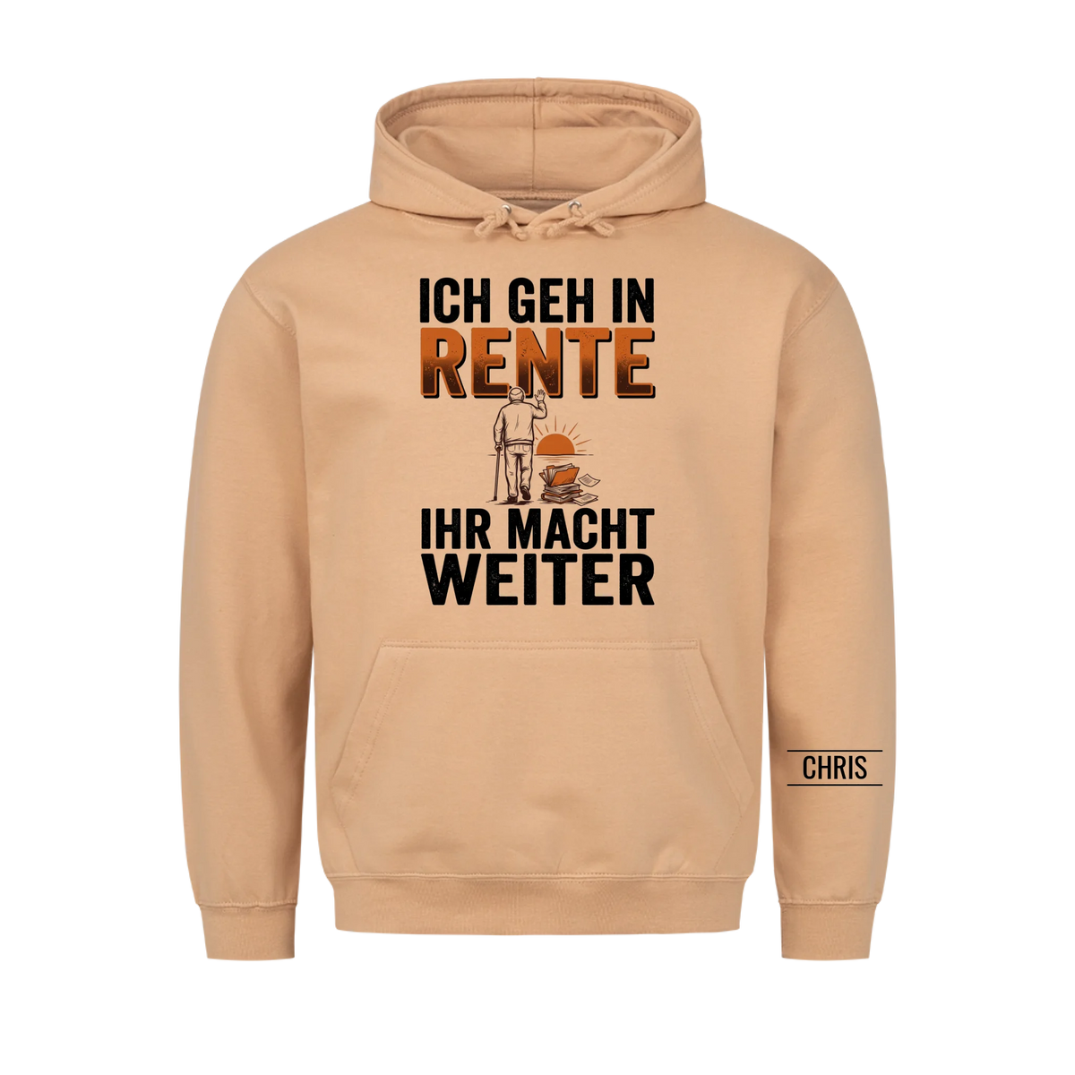 Ich geh in Rente Ihr macht weiter - Lustiges Geschenk zur Rente für Kollegen, Männer & Papa - Personalisiertes Shirt