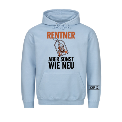 Rentner Aber sonst wie neu - Lustiges Geschenk zur Rente für Männer, Papa & Opa - Personalisiertes Shirt
