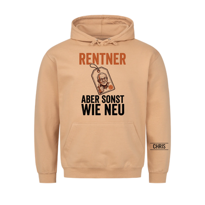 Rentner Aber sonst wie neu - Lustiges Geschenk zur Rente für Männer, Papa & Opa - Personalisiertes Shirt