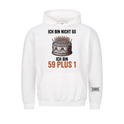 Ich bin nicht 60 Ich bin 59 plus 1 - Lustiges Geschenk zum 60. Geburtstag für Männer, Papa & Opa - Personalisiertes Shirt