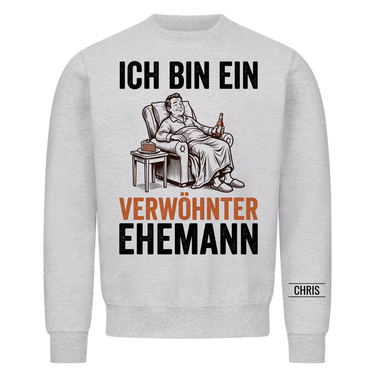 Ich bin ein verwöhnter Ehemann - Lustiges Geschenk für Ehemann, Männer & Papa von seiner Frau - Personalisiertes Shirt