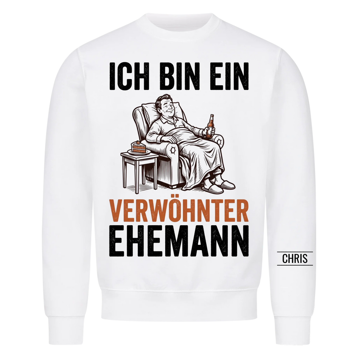 Ich bin ein verwöhnter Ehemann - Lustiges Geschenk für Ehemann, Männer & Papa von seiner Frau - Personalisiertes Shirt