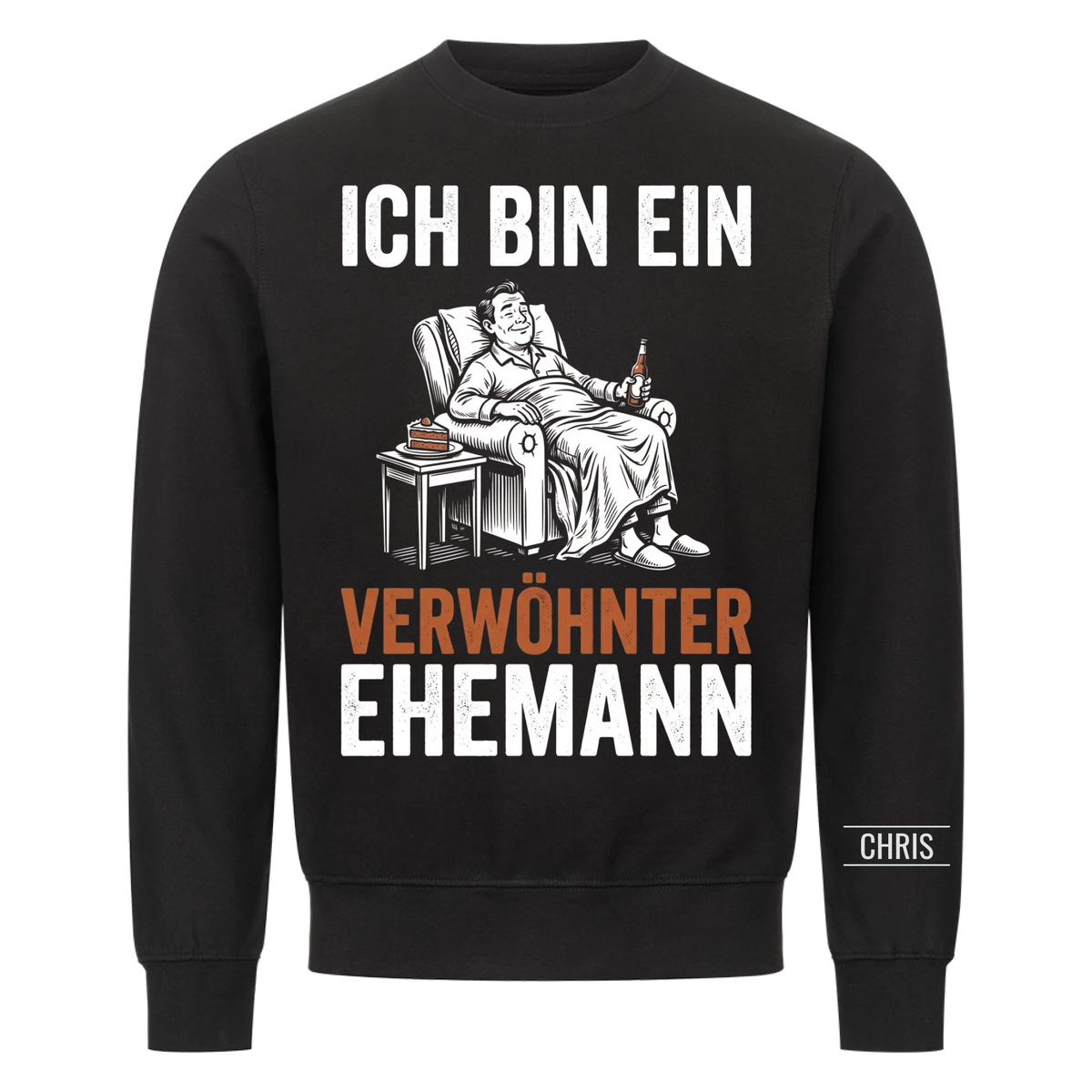 Ich bin ein verwöhnter Ehemann - Lustiges Geschenk für Ehemann, Männer & Papa von seiner Frau - Personalisiertes Shirt