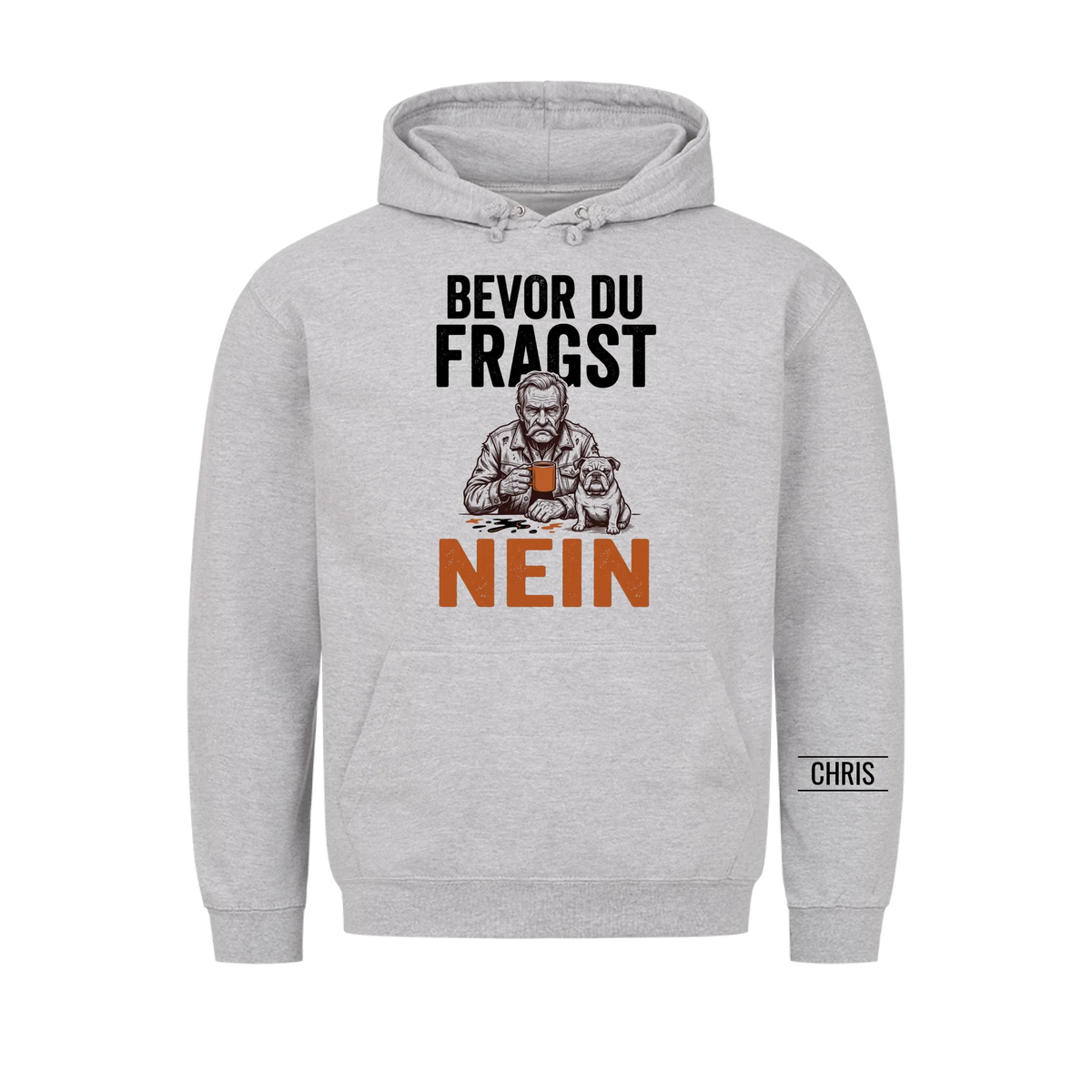 Bevor du fragst Nein - Lustiges Geschenk für Männer, Ehemann, Papa & Opa - Personalisiertes Shirt