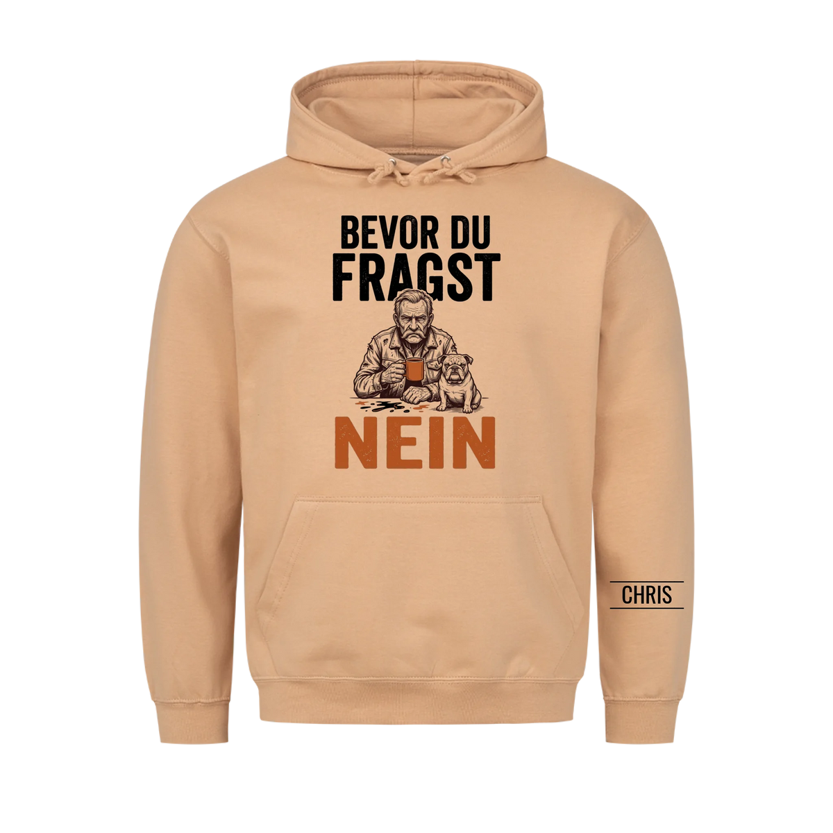 Bevor du fragst Nein - Lustiges Geschenk für Männer, Ehemann, Papa & Opa - Personalisiertes Shirt