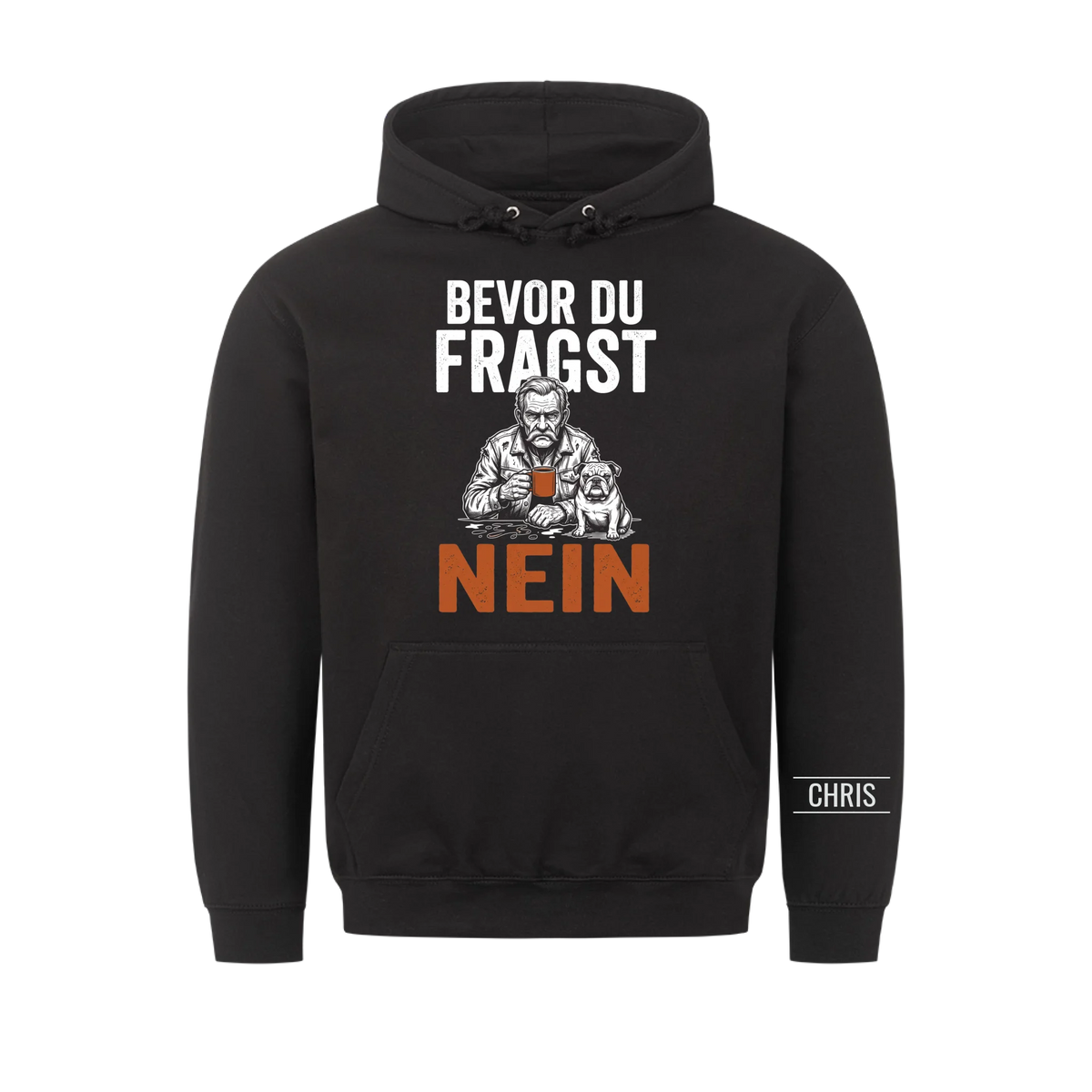 Bevor du fragst Nein - Lustiges Geschenk für Männer, Ehemann, Papa & Opa - Personalisiertes Shirt