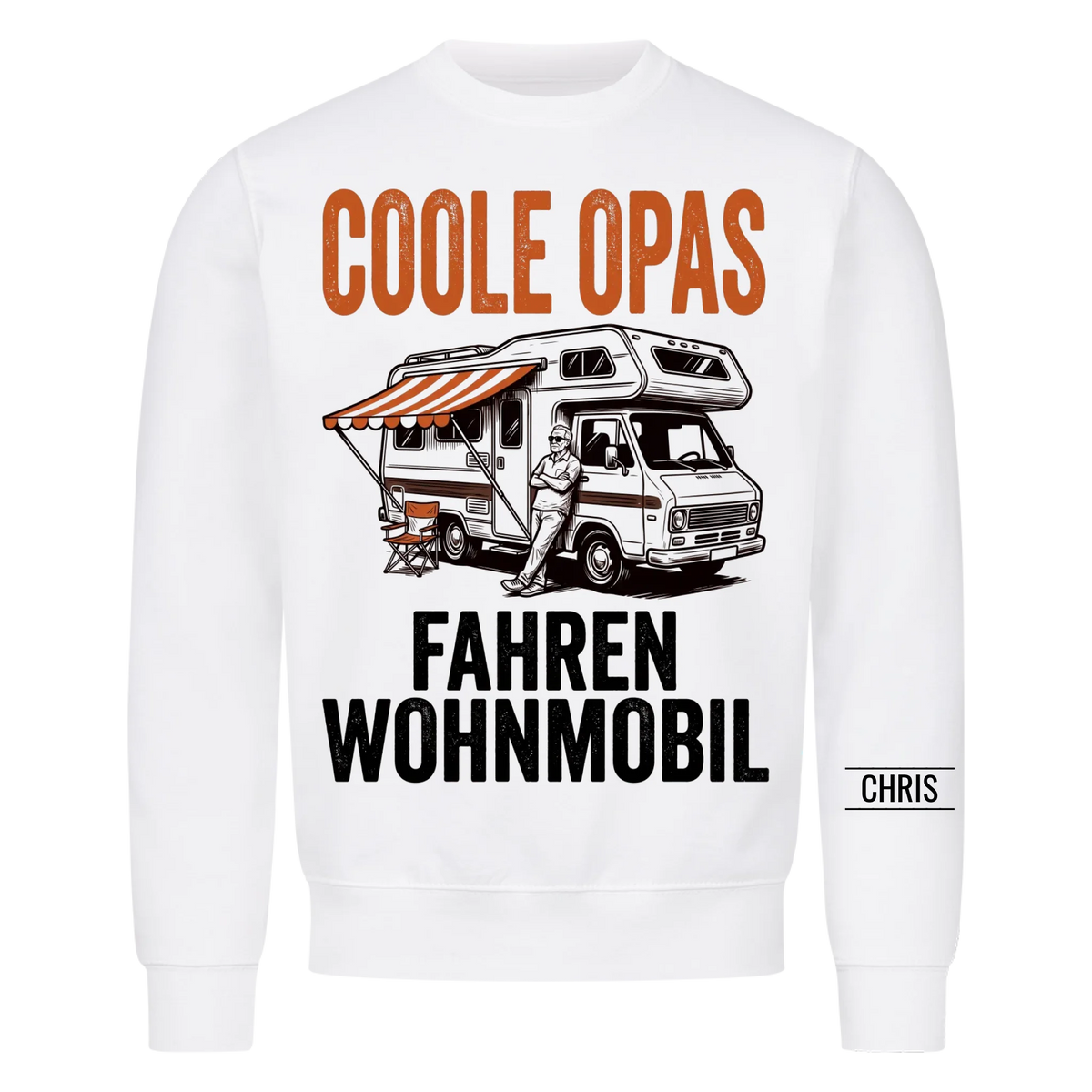 Coole Opas fahren Wohnmobil - Lustiges Geschenk für Camper, Opa, Opi & Großvater - Personalisiertes Shirt