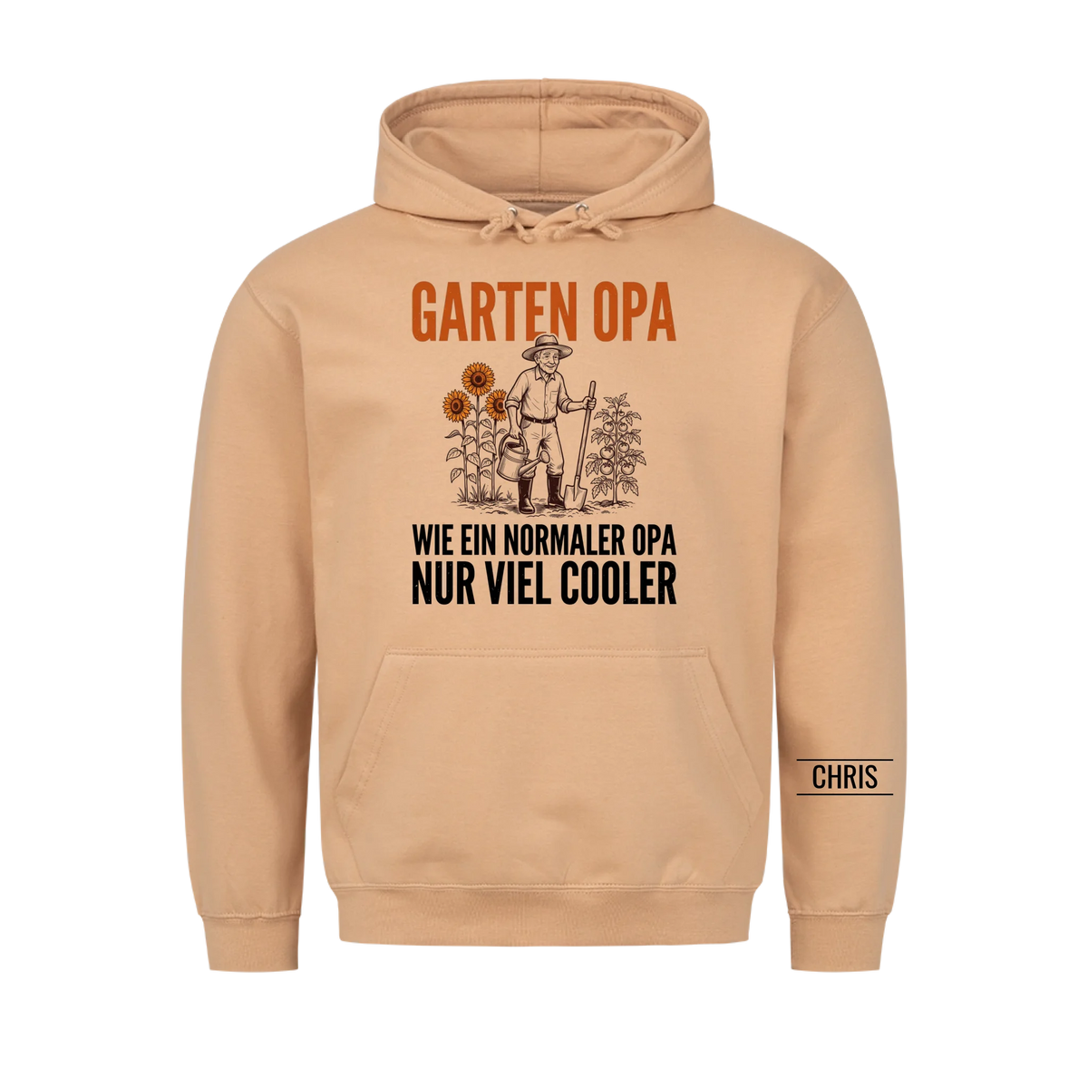 Garten Opa Wie ein normaler Opa nur viel cooler - Lustiges Geschenk für Gärtner, Opa, Opi & Großvater - Personalisiertes Shirt