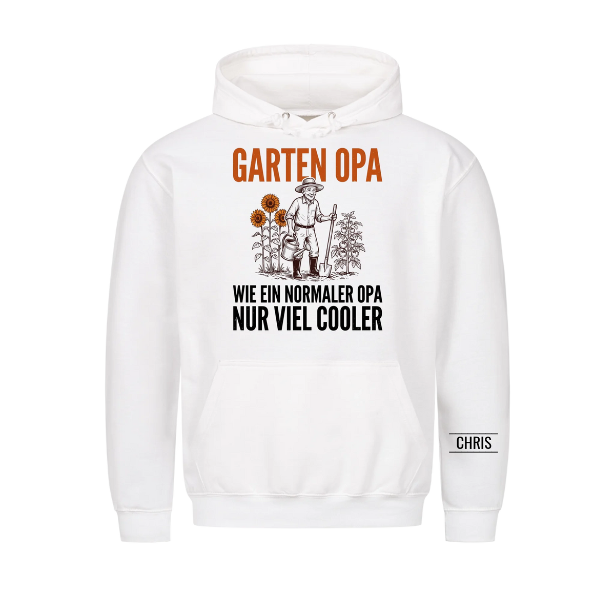 Garten Opa Wie ein normaler Opa nur viel cooler - Lustiges Geschenk für Gärtner, Opa, Opi & Großvater - Personalisiertes Shirt