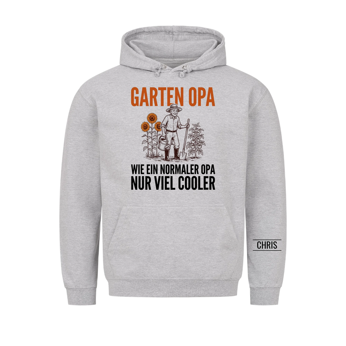 Garten Opa Wie ein normaler Opa nur viel cooler - Lustiges Geschenk für Gärtner, Opa, Opi & Großvater - Personalisiertes Shirt