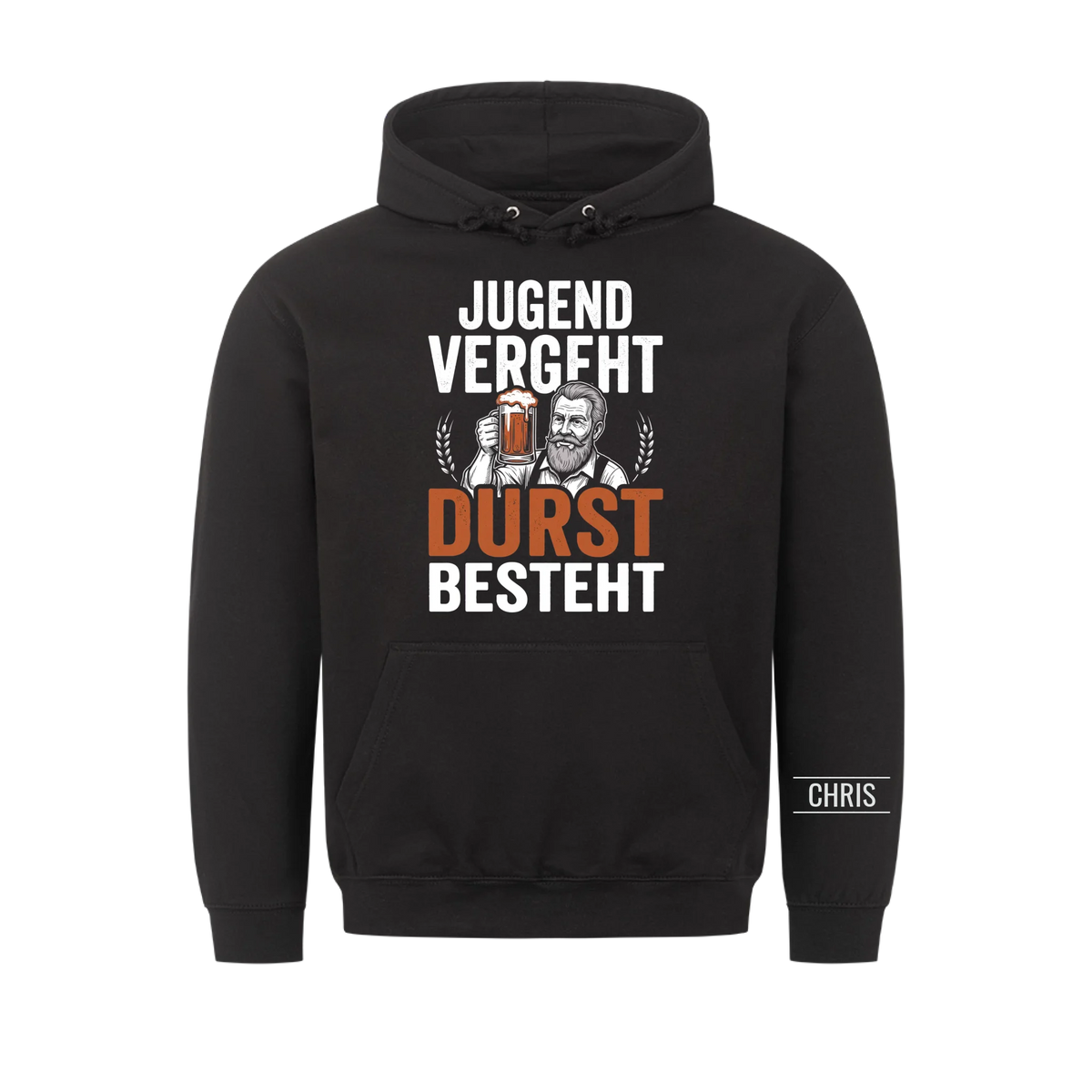 Jugend vergeht Durst besteht - Lustiges Geschenk für Biertrinker, Männer, Papa & Opa - Personalisiertes Shirt