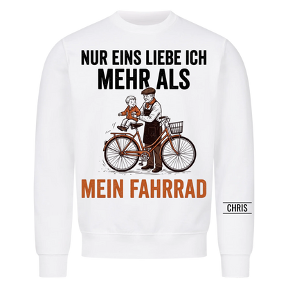 Nur eins liebe ich mehr als mein Fahrrad - Lustiges Geschenk für Radfahrer, Opa, Opi & Großvater - Personalisiertes Shirt