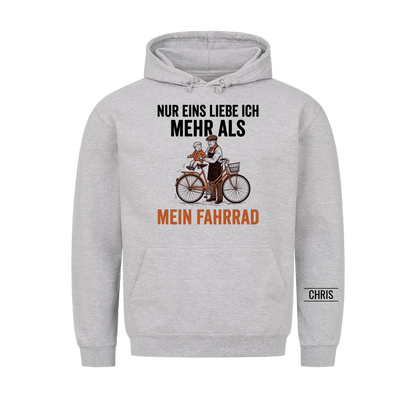 Nur eins liebe ich mehr als mein Fahrrad - Lustiges Geschenk für Radfahrer, Opa, Opi & Großvater - Personalisiertes Shirt