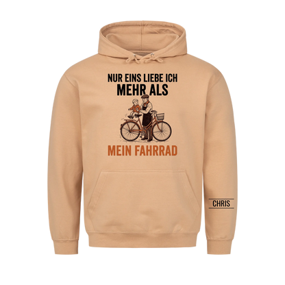 Nur eins liebe ich mehr als mein Fahrrad - Lustiges Geschenk für Radfahrer, Opa, Opi & Großvater - Personalisiertes Shirt