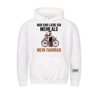 Nur eins liebe ich mehr als mein Fahrrad - Lustiges Geschenk für Radfahrer, Opa, Opi & Großvater - Personalisiertes Shirt