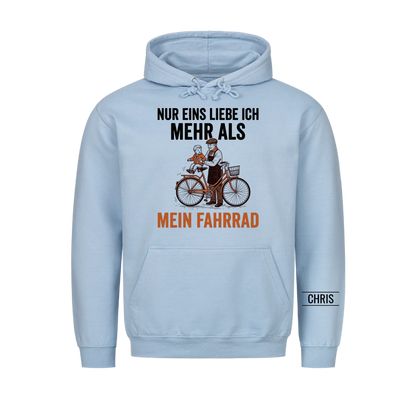 Nur eins liebe ich mehr als mein Fahrrad - Lustiges Geschenk für Radfahrer, Opa, Opi & Großvater - Personalisiertes Shirt