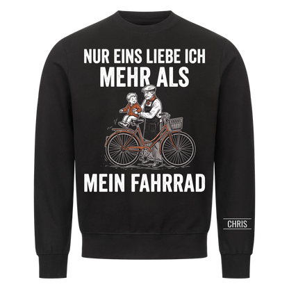 Nur eins liebe ich mehr als mein Fahrrad - Lustiges Geschenk für Radfahrer, Opa, Opi & Großvater - Personalisiertes Shirt