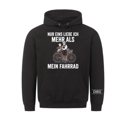 Nur eins liebe ich mehr als mein Fahrrad - Lustiges Geschenk für Radfahrer, Opa, Opi & Großvater - Personalisiertes Shirt