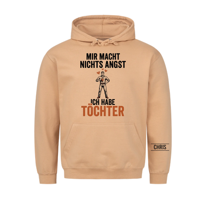 Mir macht nichts Angst Ich habe Töchter - Lustiges Geschenk für Papa, Vater & Männer von der Tochter - Personalisiertes Shirt