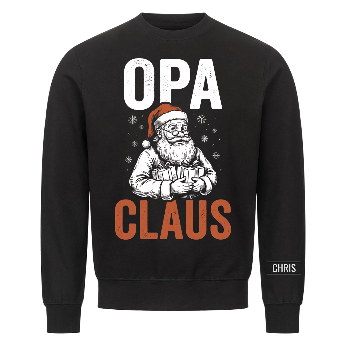 Opa Claus - Lustiges Weihnachtsgeschenk für Opa, Opi & Großvater - Personalisiertes Shirt