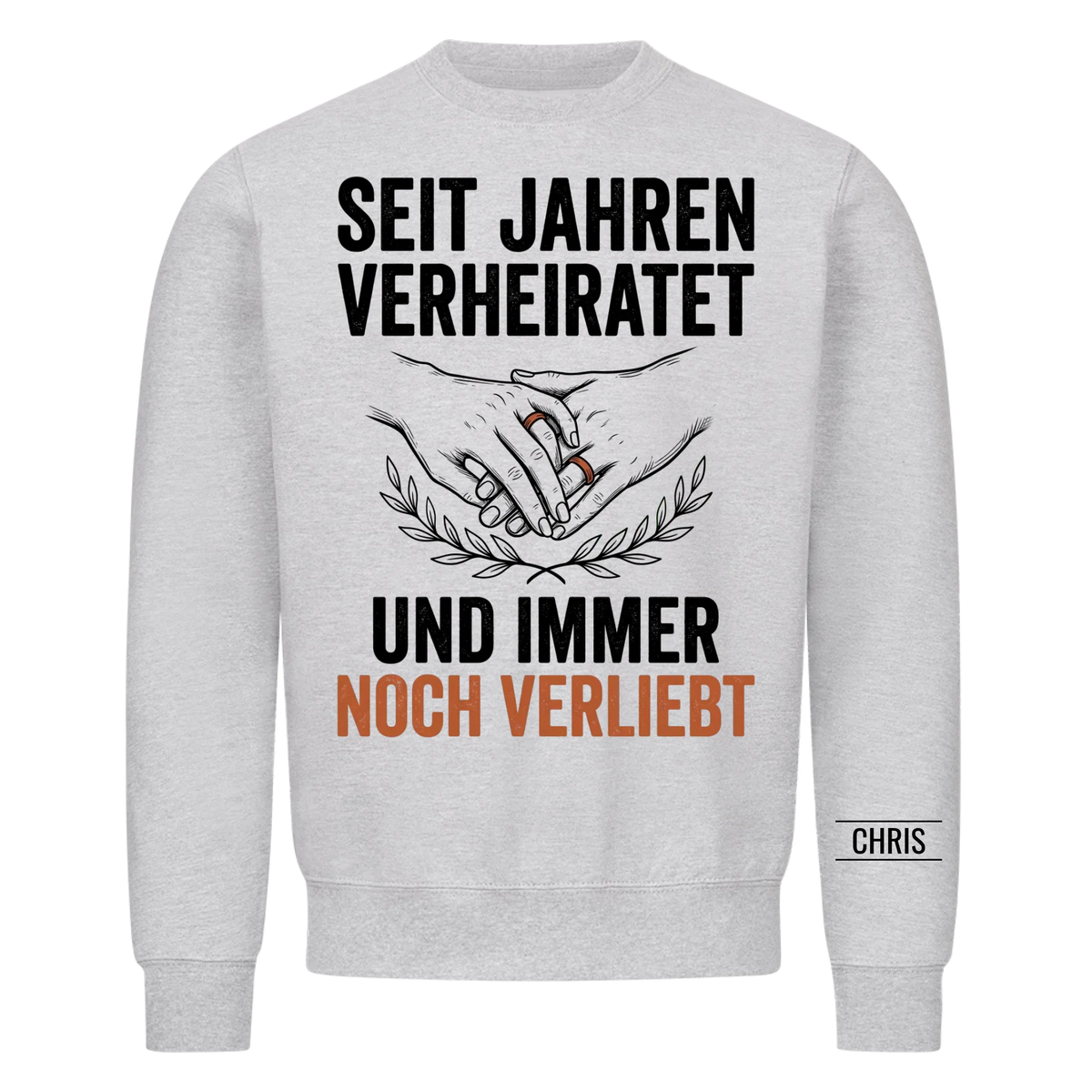 Seit Jahren verheiratet und immer noch verliebt - Geschenk zum Hochzeitstag für Paare - Personalisiertes Shirt
