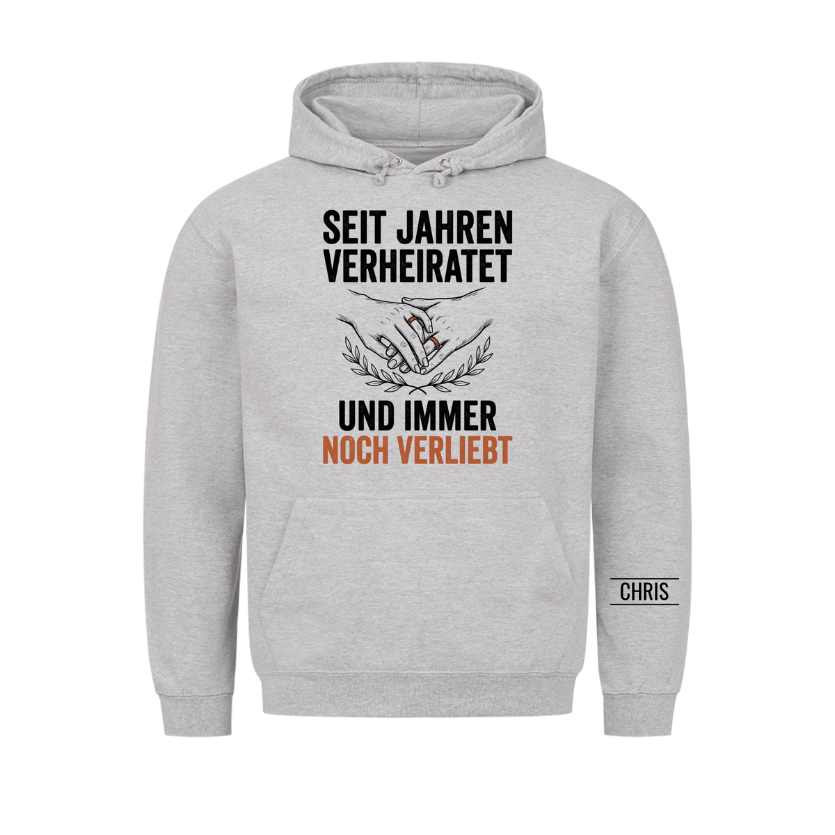 Seit Jahren verheiratet und immer noch verliebt - Geschenk zum Hochzeitstag für Paare - Personalisiertes Shirt