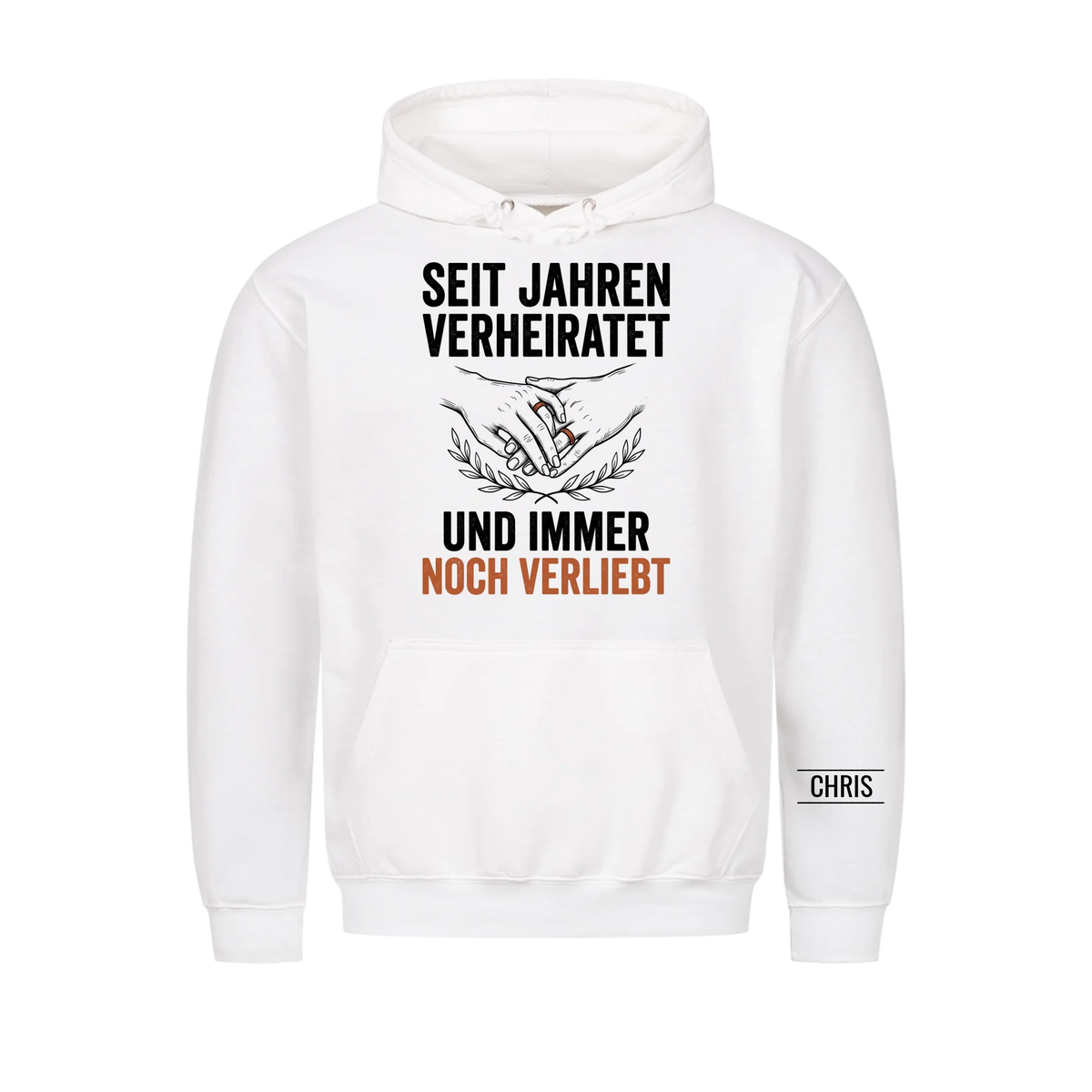 Seit Jahren verheiratet und immer noch verliebt - Geschenk zum Hochzeitstag für Paare - Personalisiertes Shirt