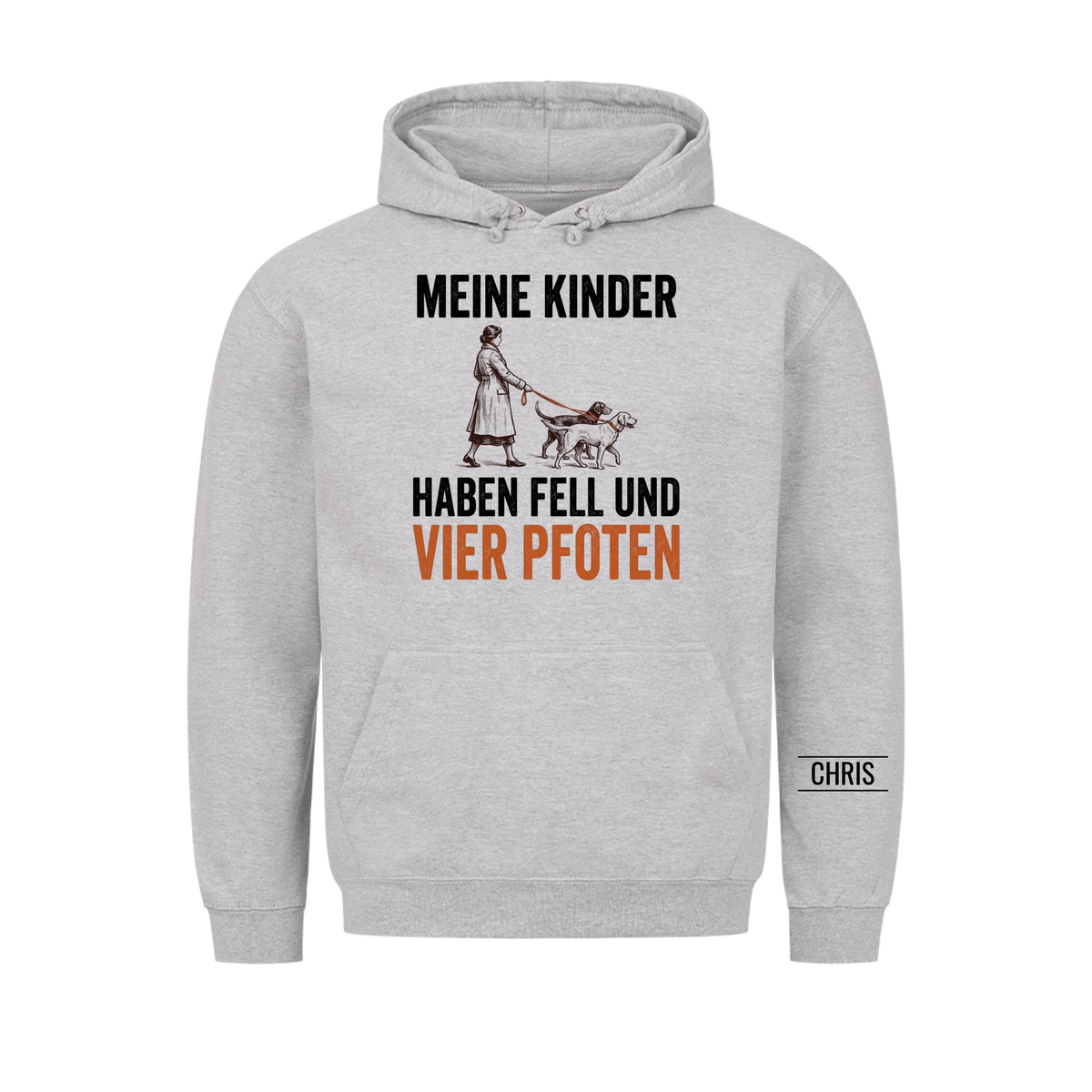 Meine Kinder haben Fell und vier Pfoten - Geschenk für Hundemamas & Hundebesitzer - Personalisiertes Shirt