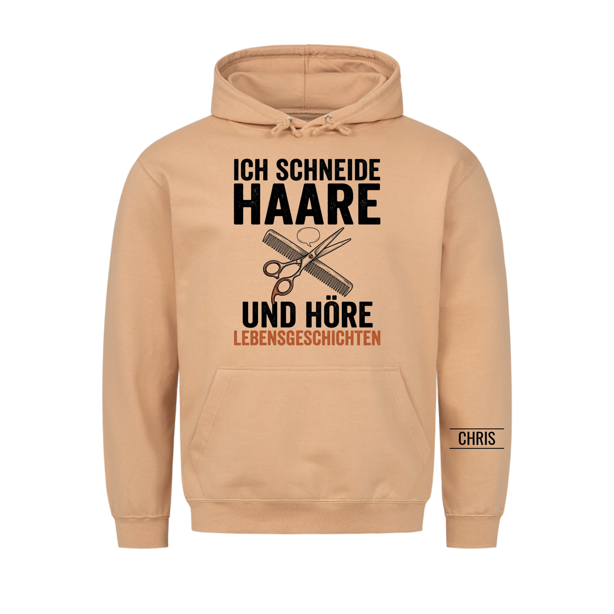 Ich schneide Haare und höre Lebensgeschichten - Geschenk für Friseurinnen & Friseure - Personalisiertes Shirt