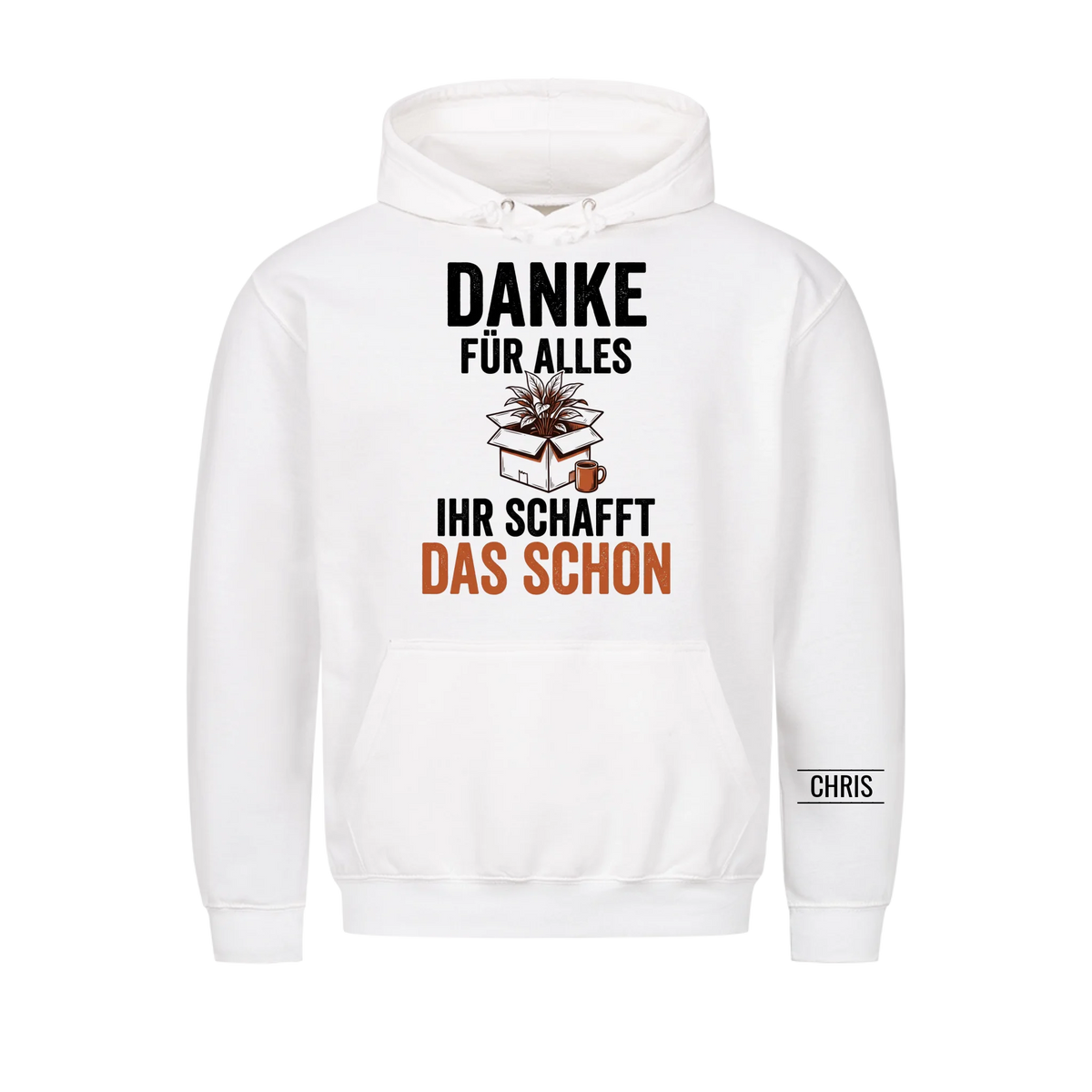 Danke für alles Ihr schafft das schon - Abschiedsgeschenk für Kollegen & Kolleginnen - Personalisiertes Shirt