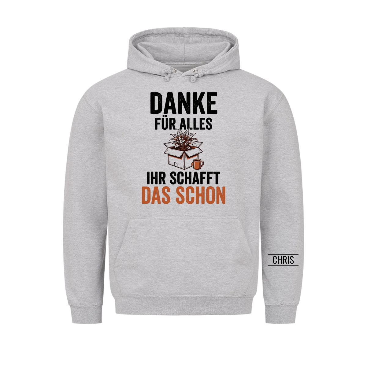Danke für alles Ihr schafft das schon - Abschiedsgeschenk für Kollegen & Kolleginnen - Personalisiertes Shirt