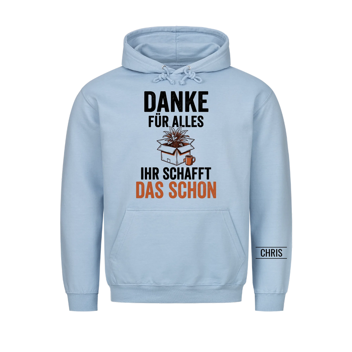 Danke für alles Ihr schafft das schon - Abschiedsgeschenk für Kollegen & Kolleginnen - Personalisiertes Shirt