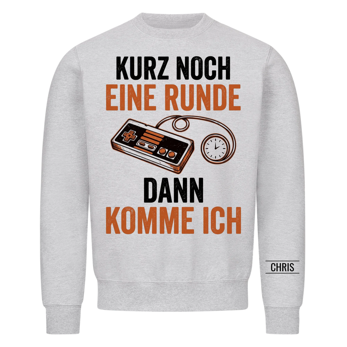 Kurz noch eine Runde dann komme ich - Lustiges Geschenk für Gamer & Gamerinnen - Personalisiertes Shirt
