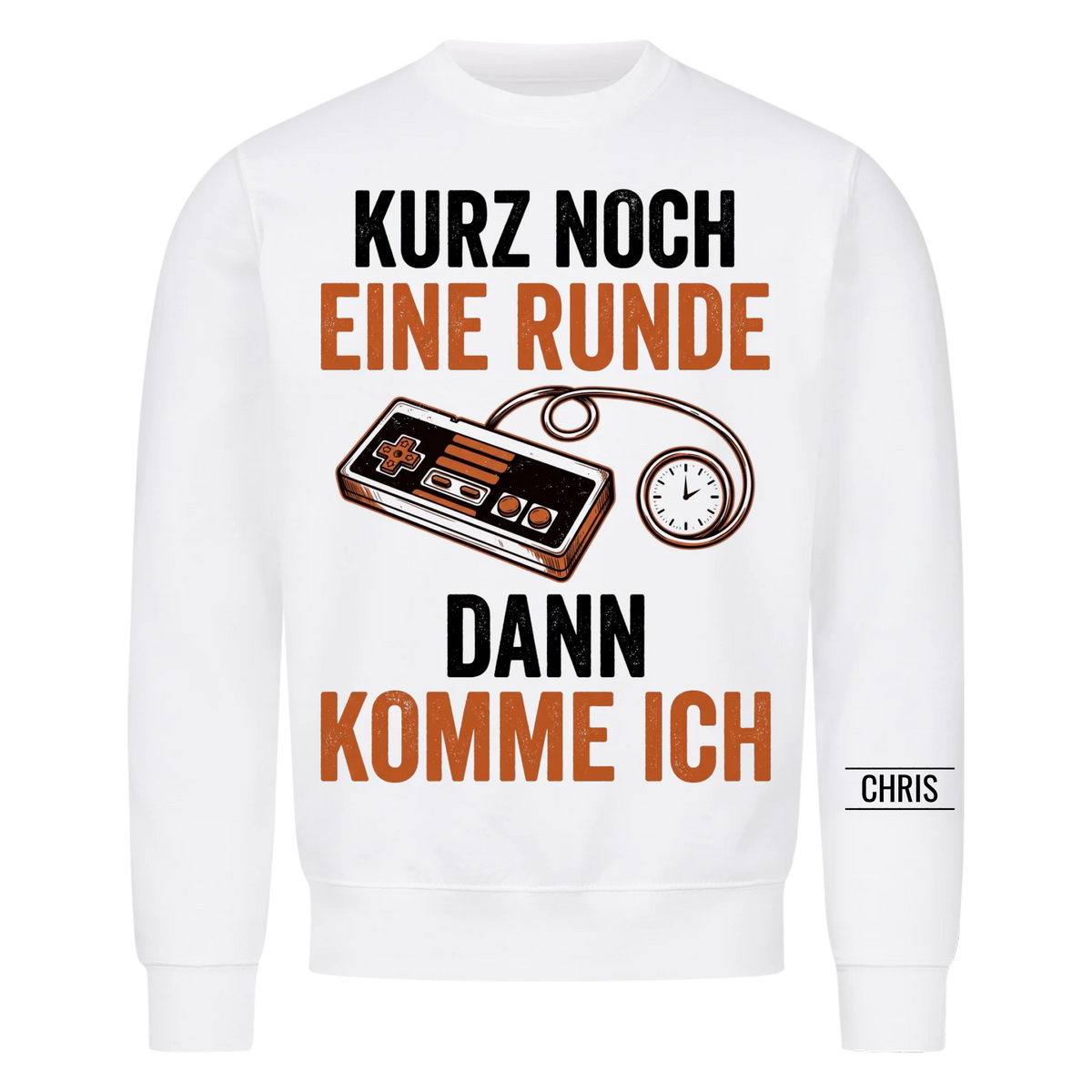 Kurz noch eine Runde dann komme ich - Lustiges Geschenk für Gamer & Gamerinnen - Personalisiertes Shirt