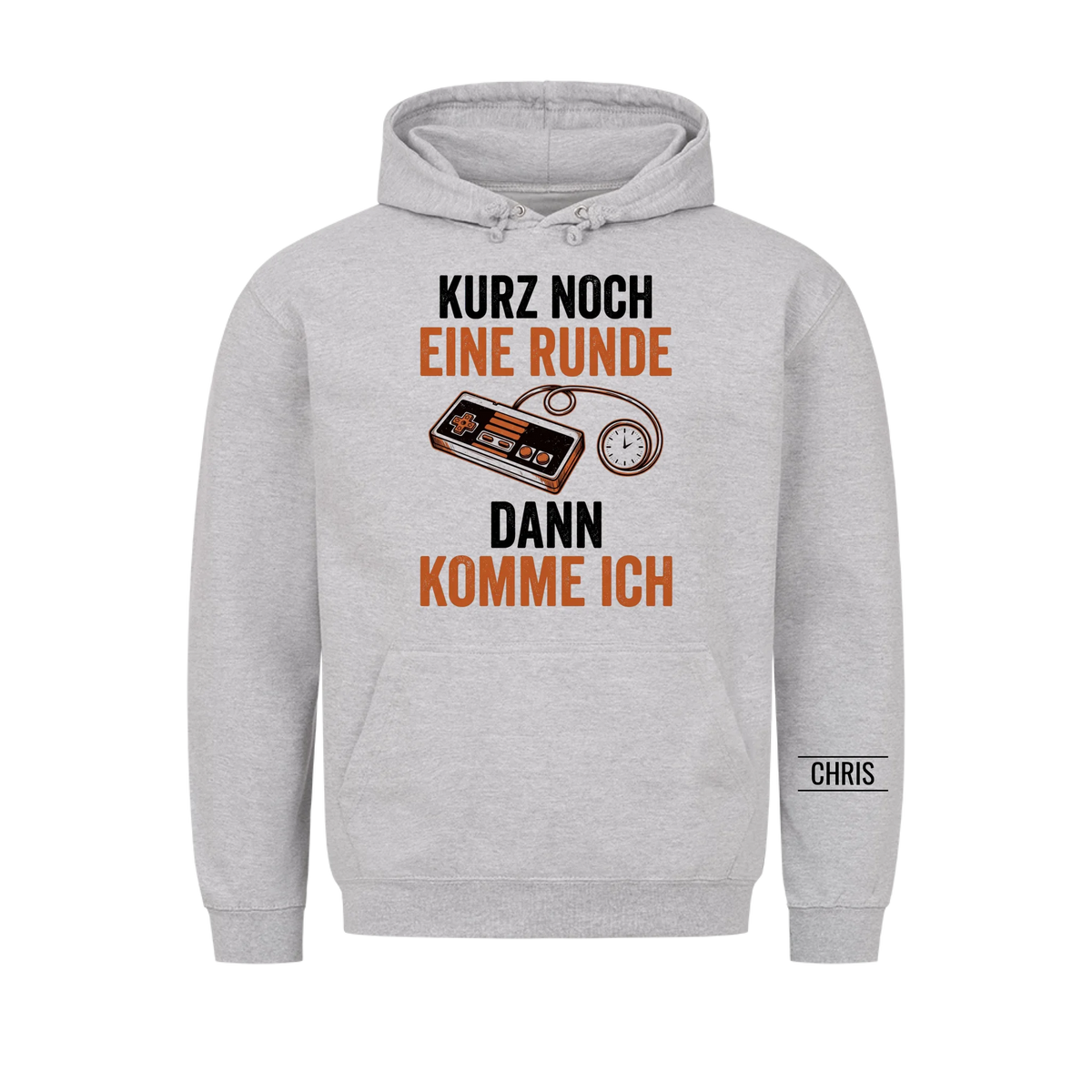 Kurz noch eine Runde dann komme ich - Lustiges Geschenk für Gamer & Gamerinnen - Personalisiertes Shirt