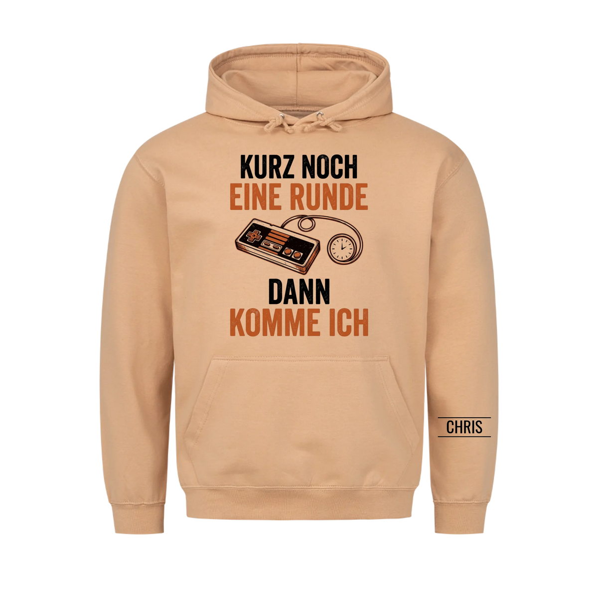 Kurz noch eine Runde dann komme ich - Lustiges Geschenk für Gamer & Gamerinnen - Personalisiertes Shirt