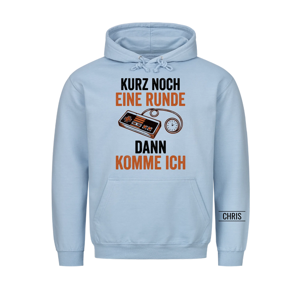 Kurz noch eine Runde dann komme ich - Lustiges Geschenk für Gamer & Gamerinnen - Personalisiertes Shirt