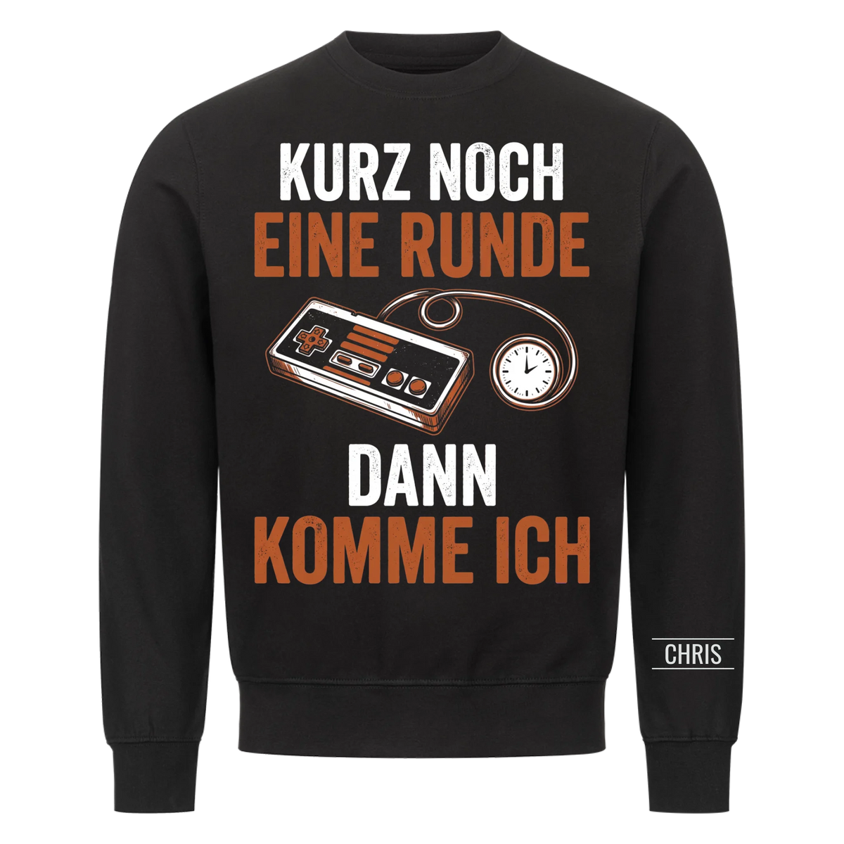 Kurz noch eine Runde dann komme ich - Lustiges Geschenk für Gamer & Gamerinnen - Personalisiertes Shirt